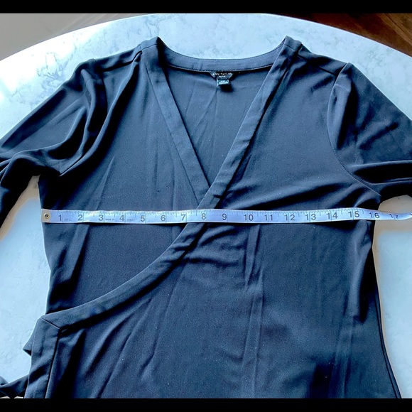 Ann Taylor black wrap dress - Picture 7 of 9